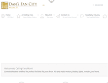 Tablet Screenshot of ceilingfansmiami.com